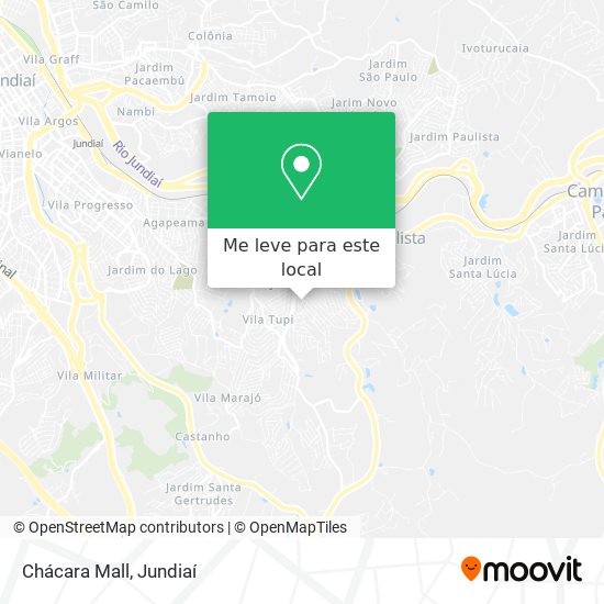 Chácara Mall mapa