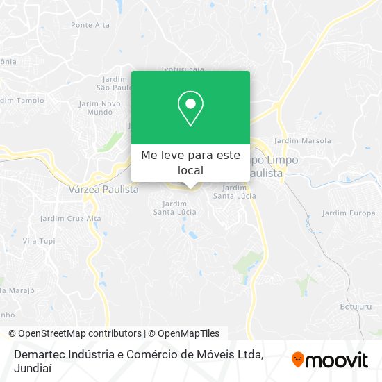 Demartec Indústria e Comércio de Móveis Ltda mapa