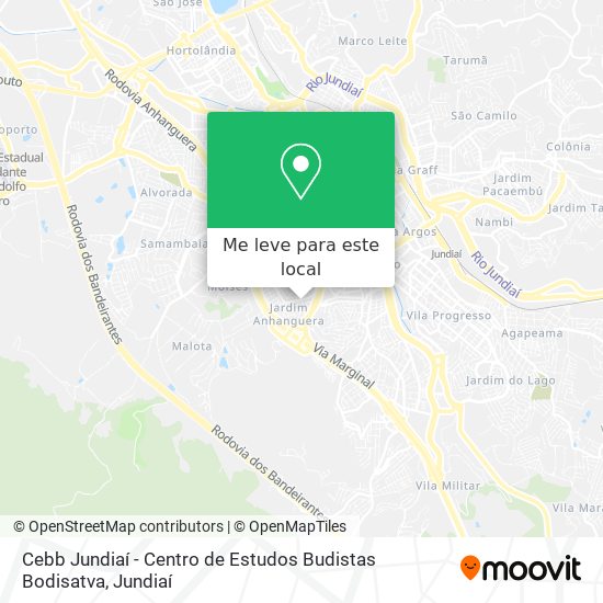 Cebb Jundiaí - Centro de Estudos Budistas Bodisatva mapa
