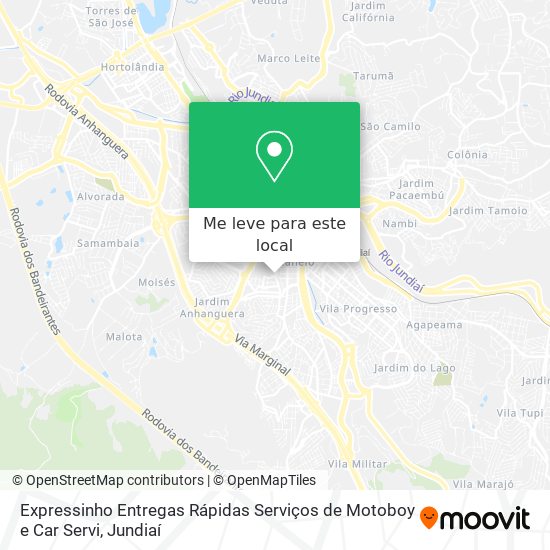 Expressinho Entregas Rápidas Serviços de Motoboy e Car Servi mapa