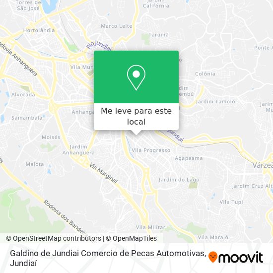 Galdino de Jundiai Comercio de Pecas Automotivas mapa