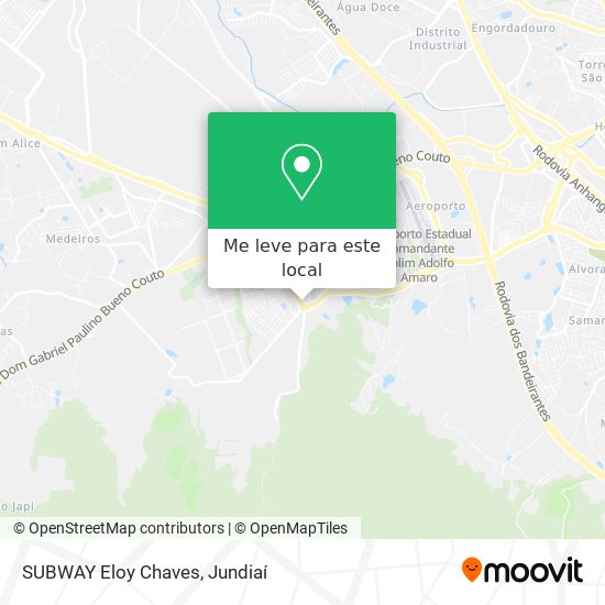 SUBWAY Eloy Chaves mapa