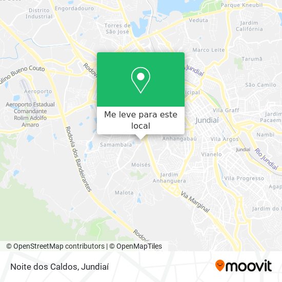 Noite dos Caldos mapa