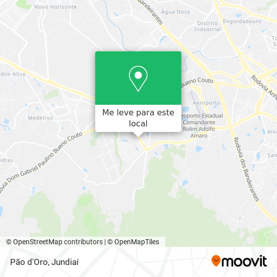 Pão d'Oro mapa
