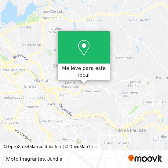 Moto Imigrantes mapa
