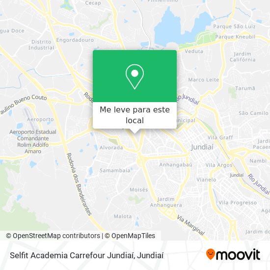 Selfit Academia Carrefour Jundiaí mapa