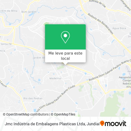 Jmc Indústria de Embalagens Plasticas Ltda mapa