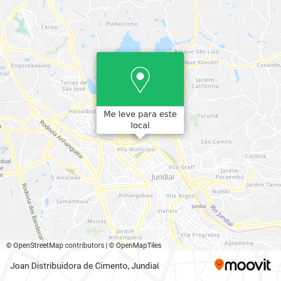 Joan Distribuidora de Cimento mapa