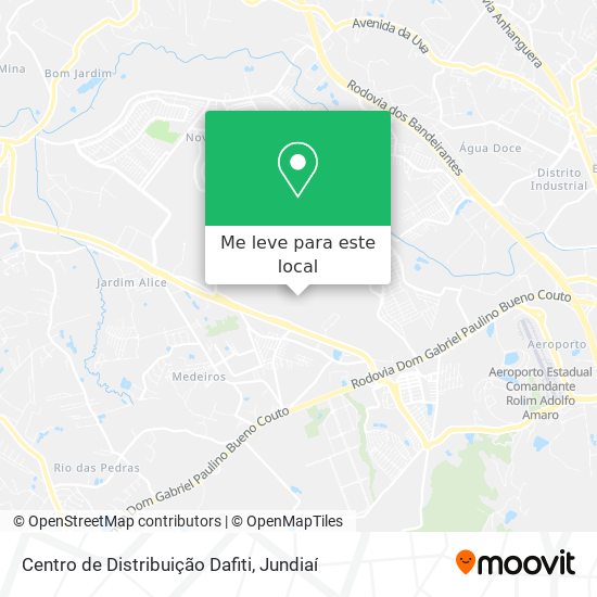 Centro de Distribuição Dafiti mapa