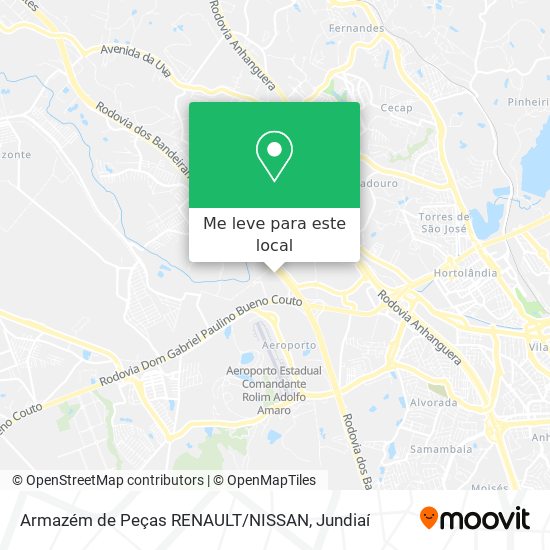 Armazém de Peças RENAULT / NISSAN mapa