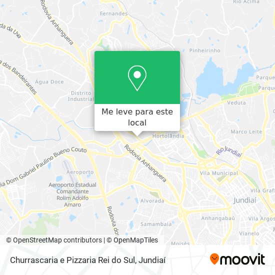 Churrascaria e Pizzaria Rei do Sul mapa