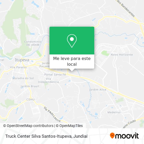 Truck Center Silva Santos-Itupeva mapa