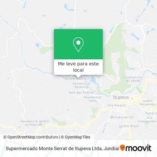 Supermercado Monte Serrat de Itupeva Ltda mapa