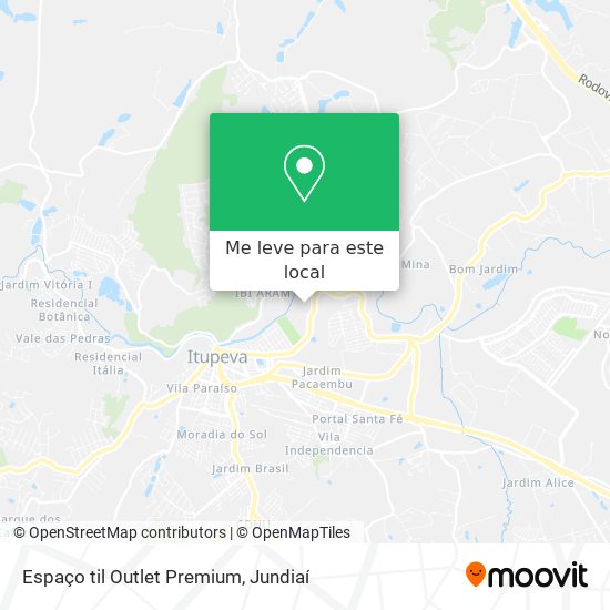 Espaço til Outlet Premium mapa
