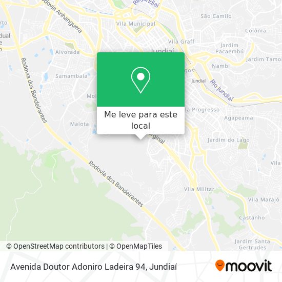 Avenida Doutor Adoniro Ladeira 94 mapa