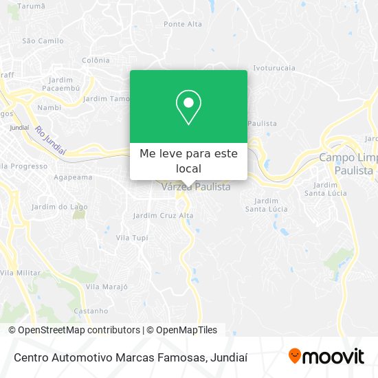 Centro Automotivo Marcas Famosas mapa