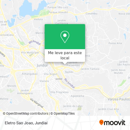 Eletro Sao Joao mapa
