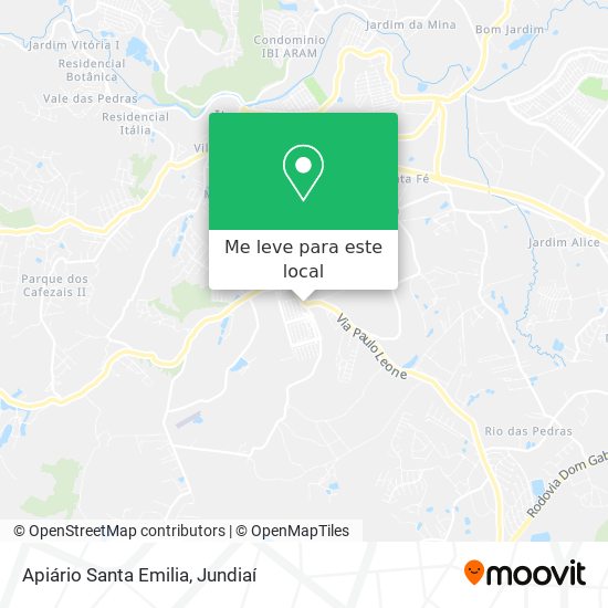 Apiário Santa Emilia mapa