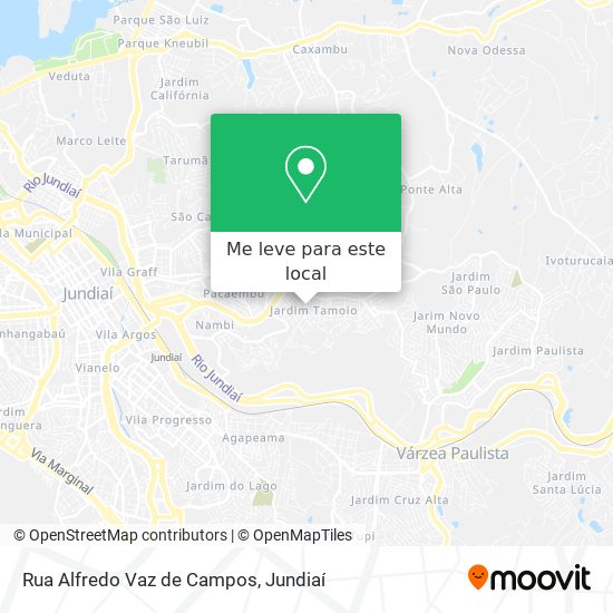 Rua Alfredo Vaz de Campos mapa