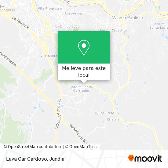 Lava Car Cardoso mapa