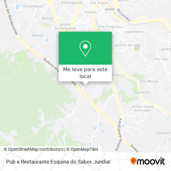 Pub e Restaurante Esquina do Sabor mapa