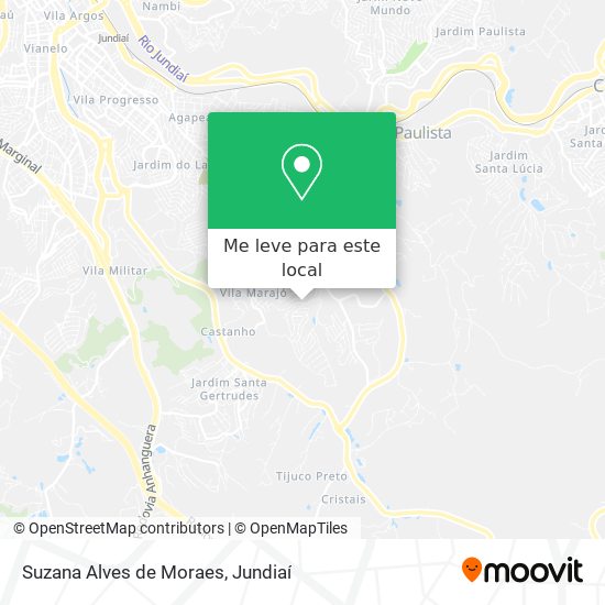 Suzana Alves de Moraes mapa