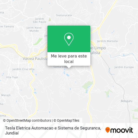 Tesla Eletrica Automacao e Sistema de Seguranca mapa