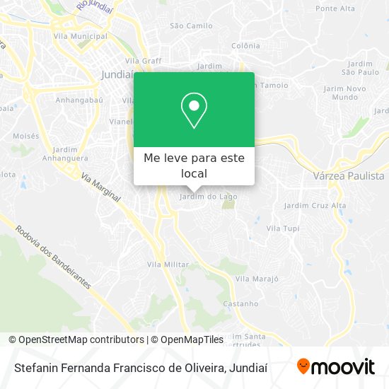 Stefanin Fernanda Francisco de Oliveira mapa