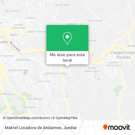 Maktel Locadora de Andaimes mapa