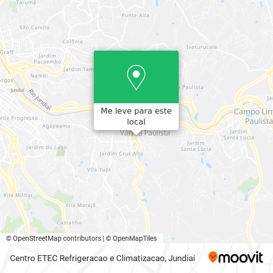 Centro ETEC Refrigeracao e Climatizacao mapa