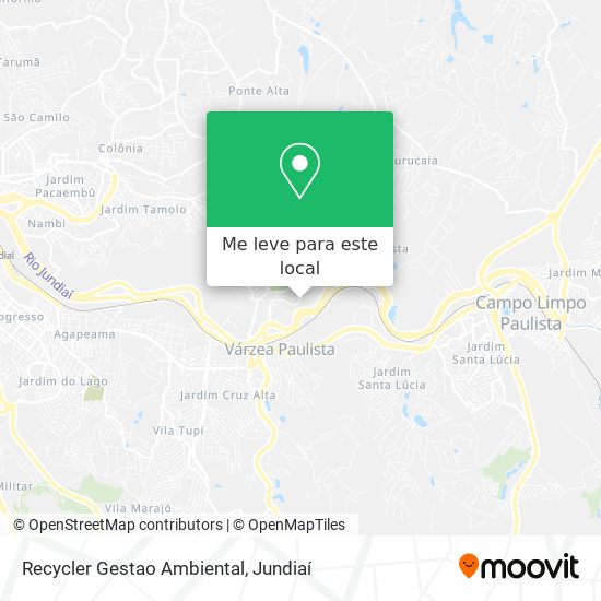Recycler Gestao Ambiental mapa