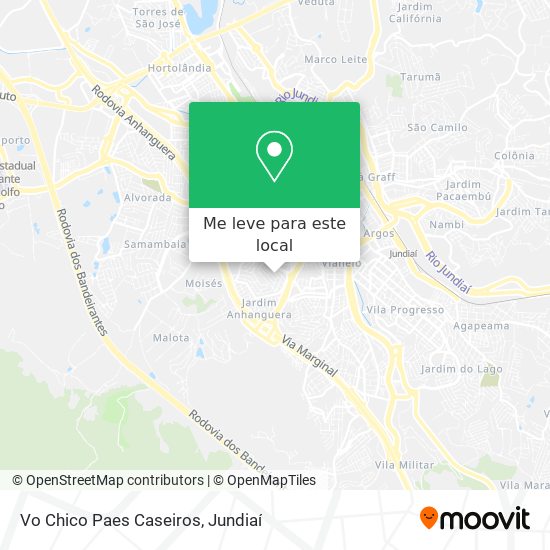 Vo Chico Paes Caseiros mapa