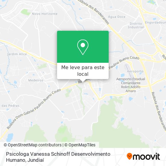 Psicologa Vanessa Schinoff Desenvolvimento Humano mapa