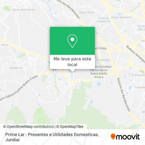 Prime Lar - Presentes e Utilidades Domesticas mapa