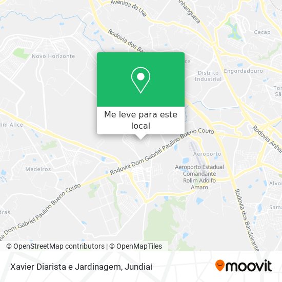 Xavier Diarista e Jardinagem mapa