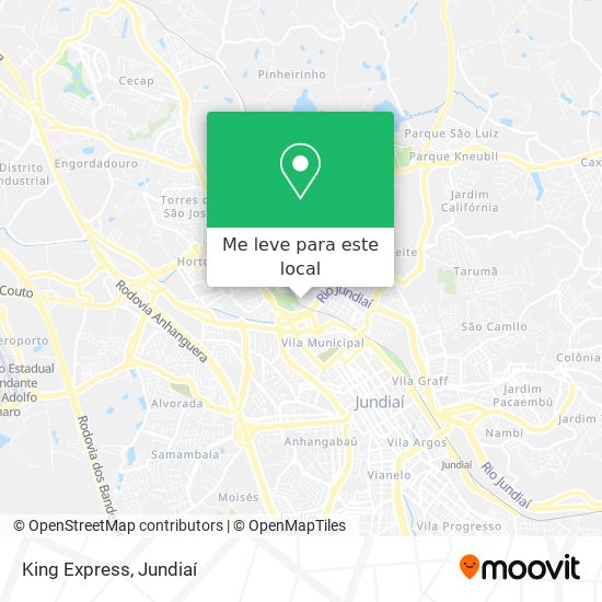 King Express mapa