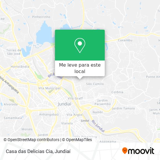 Casa das Delicias Cia mapa