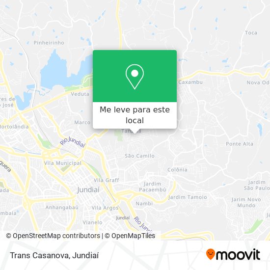 Trans Casanova mapa