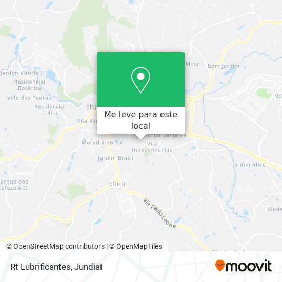 Rt Lubrificantes mapa