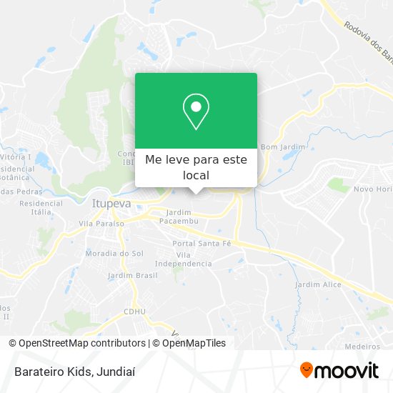 Barateiro Kids mapa