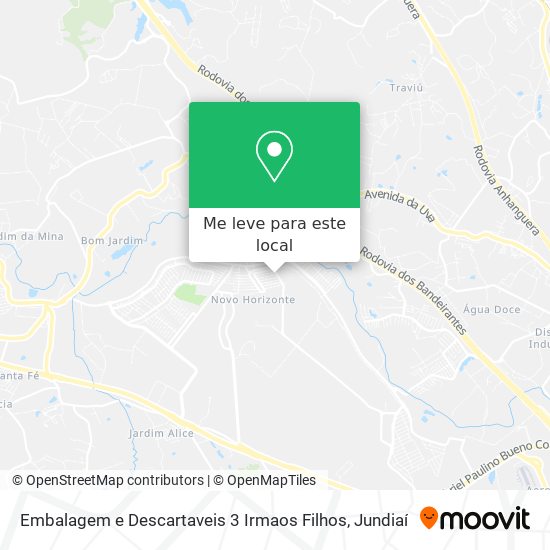 Embalagem e Descartaveis 3 Irmaos Filhos mapa