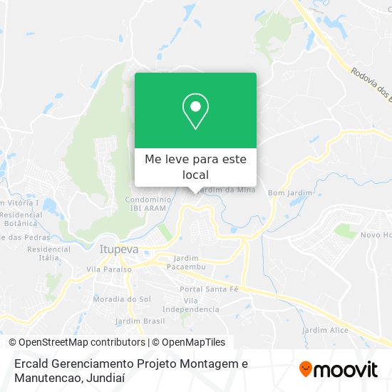 Ercald Gerenciamento Projeto Montagem e Manutencao mapa