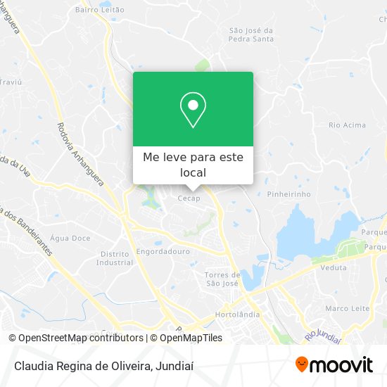 Claudia Regina de Oliveira mapa
