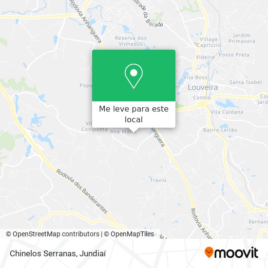 Chinelos Serranas mapa