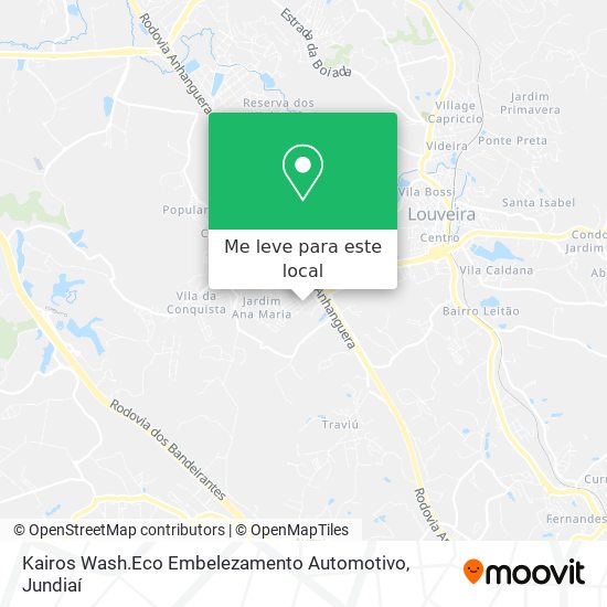Kairos Wash.Eco Embelezamento Automotivo mapa