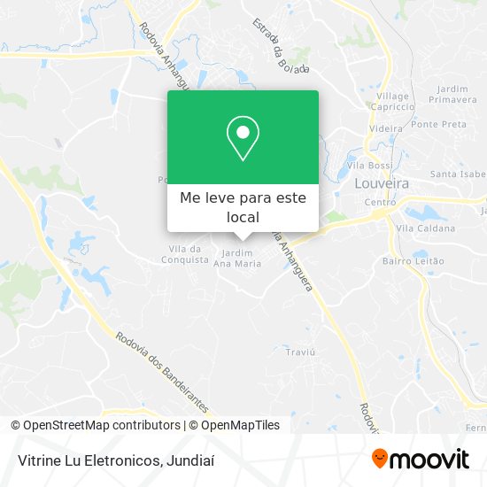 Vitrine Lu Eletronicos mapa