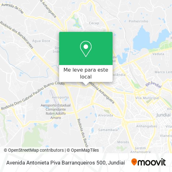 Avenida Antonieta Piva Barranqueiros 500 mapa