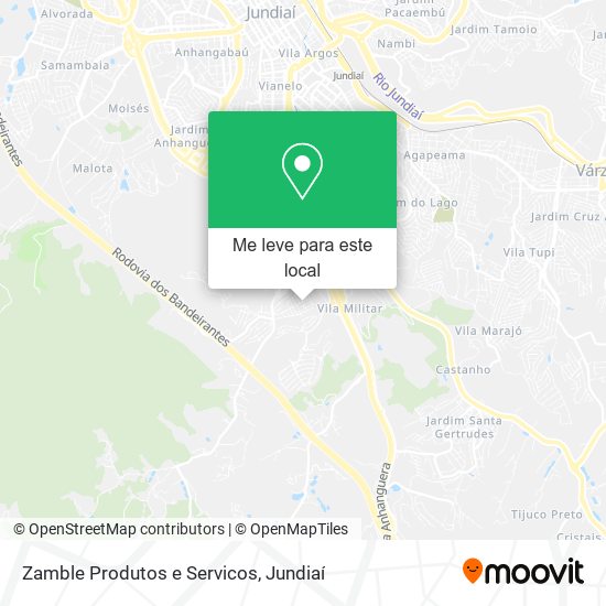 Zamble Produtos e Servicos mapa