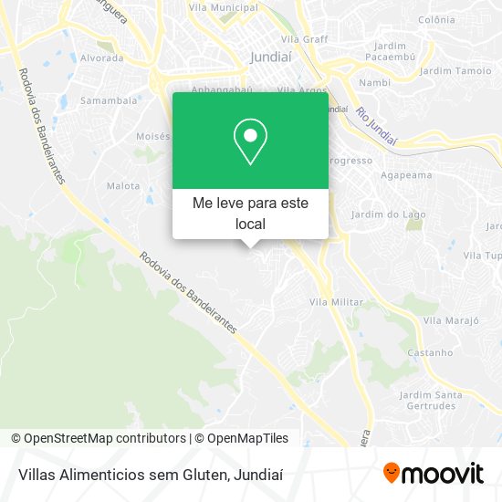 Villas Alimenticios sem Gluten mapa