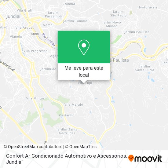 Confort Ar Condicionado Automotivo e Ascessorios mapa